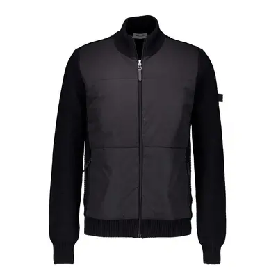 Pierre Cardin Herren Cardigan schwarz unifarben