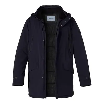 Pierre Cardin Herren Jacke blau Mikrofaser unifarben