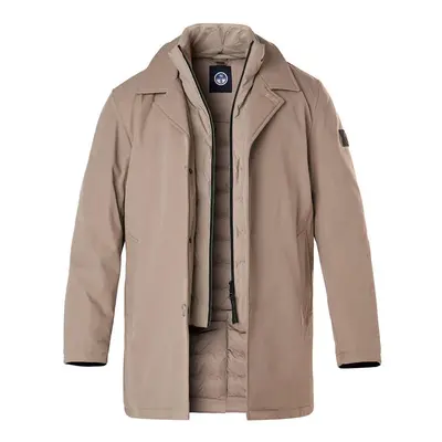 NORTH SAILS Herren Steppjacke beige Mikrofaser unifarben