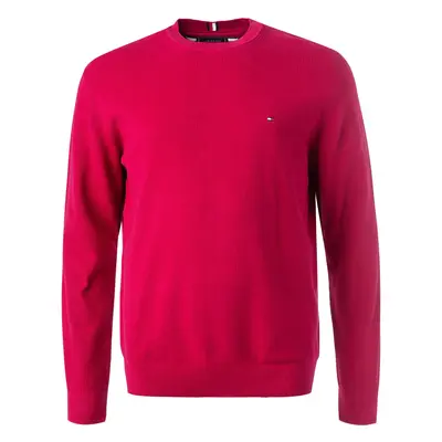 Tommy Hilfiger Herren Pullover rot Baumwolle unifarben