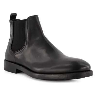 AIGNER Herren Chelsea Boots schwarz Glattleder