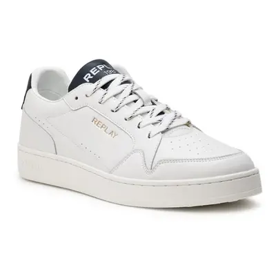 Replay Herren Sneaker weiß Glattleder