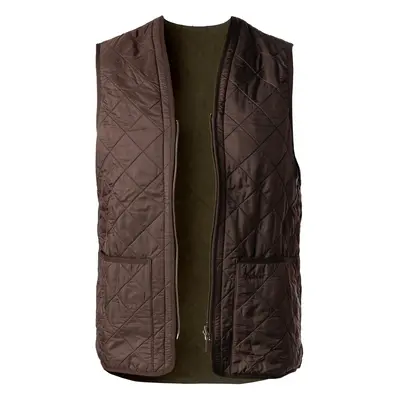 Barbour Herren Weste braun Mikrofaser unifarben