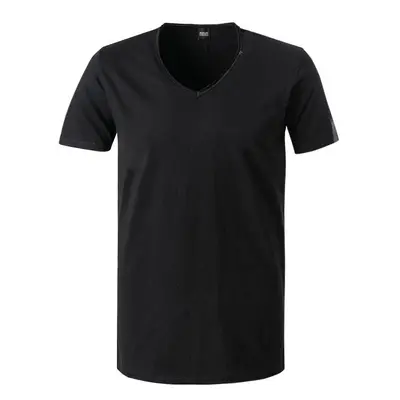 Replay Herren T-Shirt schwarz Baumwolle