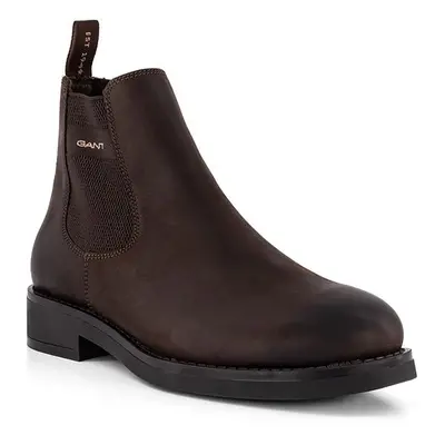 Gant Herren Chelsea Boots braun Glattleder