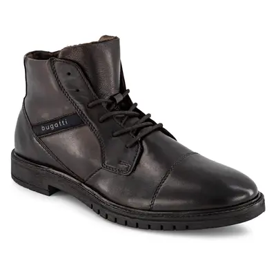 Bugatti Herren Stiefeletten braun Glattleder