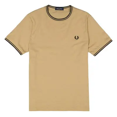 Fred Perry Herren T-Shirt beige Baumwolle