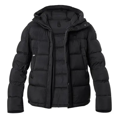 Blauer. USA Herren Daunenjacke schwarz Mikrofaser unifarben