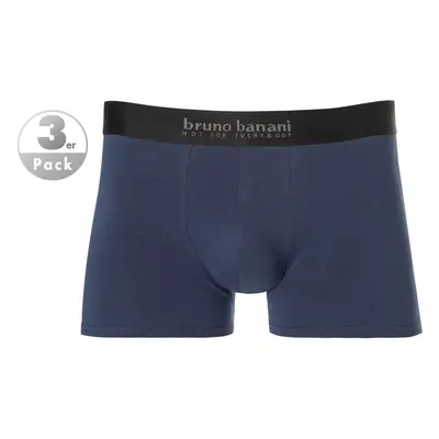 Bruno banani Herren Trunks blau Baumwolle unifarben