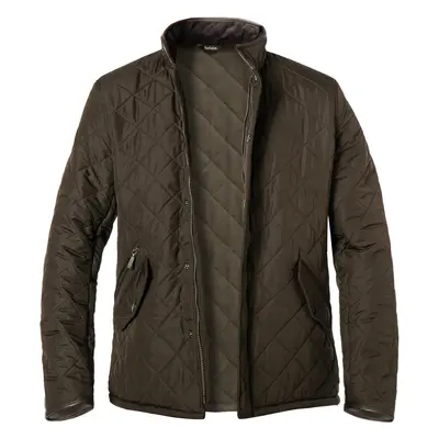 Barbour Herren Steppjacke grün Mikrofaser unifarben