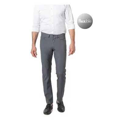 Pierre Cardin Herren Hose grau Baumwolle meliert