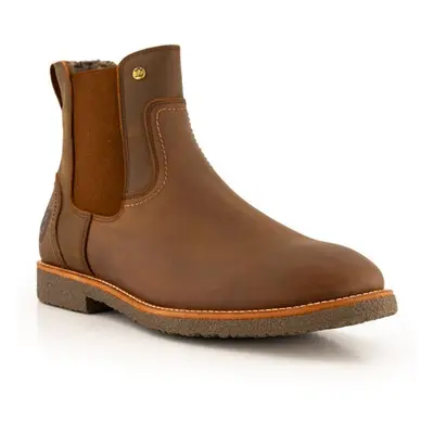 Panama Jack Herren Chelsea Boots braun Glattleder