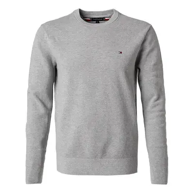 Tommy Hilfiger Herren Pullover grau Baumwolle unifarben