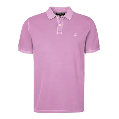 Marc O'Polo Herren Polo-Shirt violett Baumwoll-Piqué