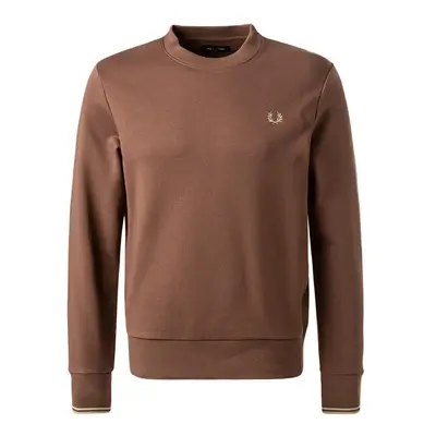 Fred Perry Herren Sweatshirt braun Baumwolle unifarben