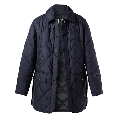 BOGNER Herren Steppjacke blau Mikrofaser unifarben