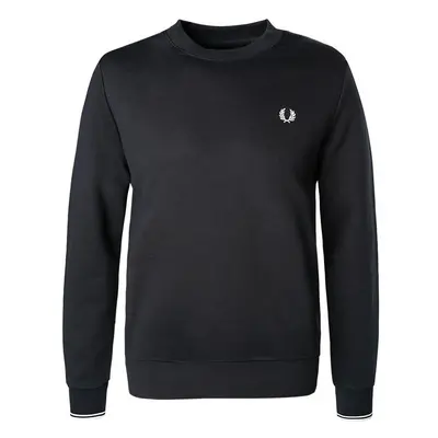 Fred Perry Herren Sweatshirt blau Baumwolle unifarben