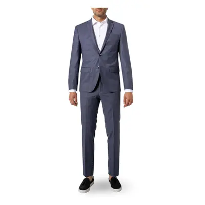 HECHTER PARIS Herren Anzug blau Schurwoll-Stretch