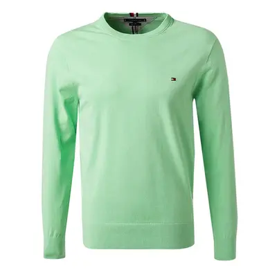 Tommy Hilfiger Herren Pullover grün Baumwolle unifarben