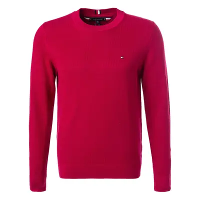 Tommy Hilfiger Herren Pullover rot Baumwolle unifarben