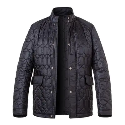 JOOP! Herren Steppjacke blau Mikrofaser unifarben