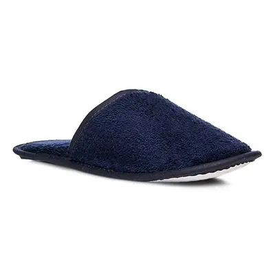 Herrenausstatter Herren Pantoffeln blau Textil