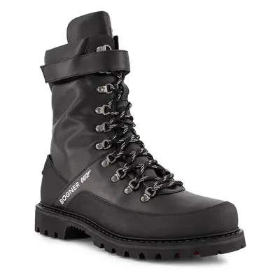 BOGNER Herren Schnürboots schwarz Leder