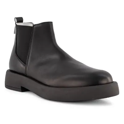 Tommy Hilfiger Herren Chelsea Boot schwarz Glattleder