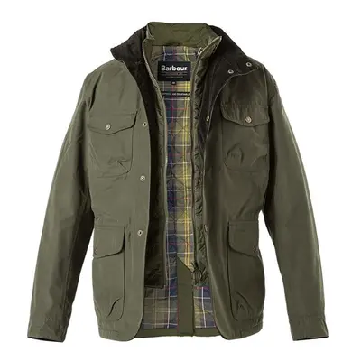 Barbour Herren Jacke grün Baumwolle unifarben