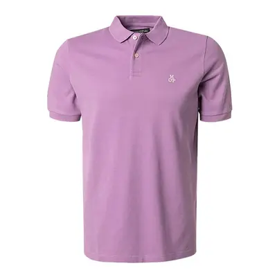 Marc O'Polo Herren Polo-Shirt violett Baumwoll-Piqué