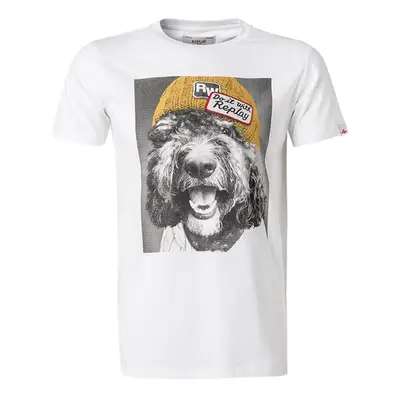 Replay Herren T-Shirt weiß Baumwolle