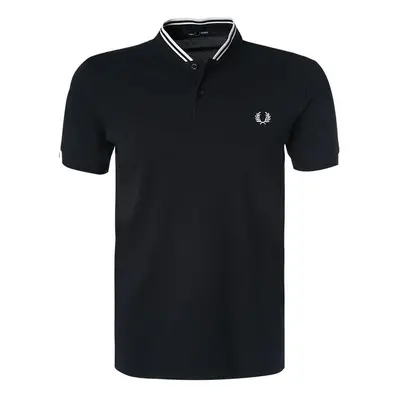 Fred Perry Herren Polo-Shirt blau Baumwoll-Piqué