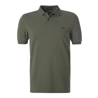 Fred Perry Herren Polo-Shirt grün Baumwoll-Piqué