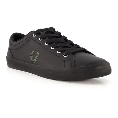 Fred Perry Herren Sneaker schwarz Glattleder