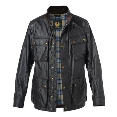 BELSTAFF Herren Jacke schwarz Baumwolle