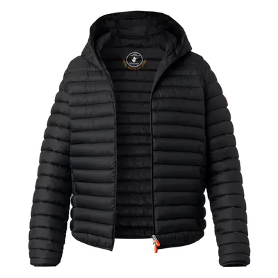 SAVE THE DUCK Herren Steppjacke schwarz Mikrofaser unifarben