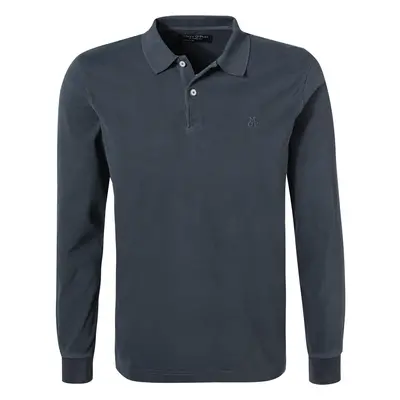 Marc O'Polo Herren Polo-Shirt blau Baumwoll-Jersey