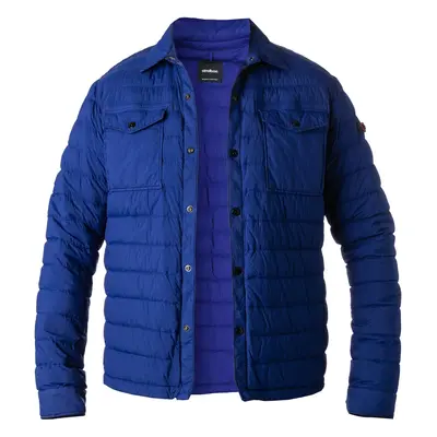 Strellson Herren Daunenjacke blau Mikrofaser unifarben