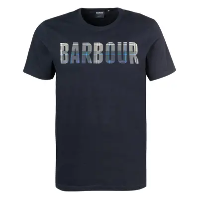 Barbour Herren T-Shirt blau Baumwolle