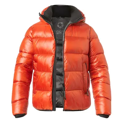 MILESTONE Herren Steppjacke orange Mikrofaser unifarben