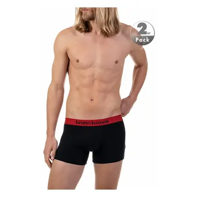 Bruno banani Herren Trunks rot Baumwolle unifarben