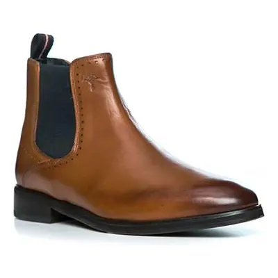 JOOP! Herren Chelsea Boots braun Glanzleder