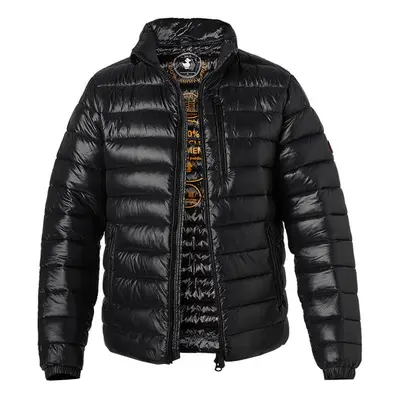 SAVE THE DUCK Herren Steppjacke schwarz Mikrofaser unifarben