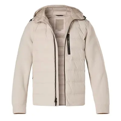 WOOLRICH Herren Daunenjacke beige Mikrofaser unifarben