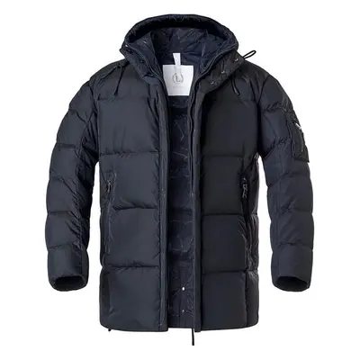 BOGNER Herren Daunenjacke blau Mikrofaser unifarben