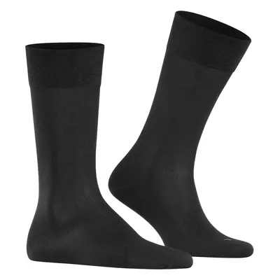 Falke Herren Socken schwarz Baumwolle unifarben