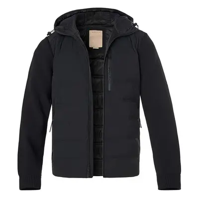 WOOLRICH Herren Daunenjacke schwarz Mikrofaser unifarben