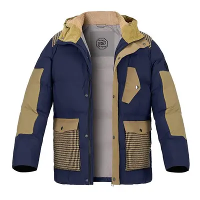 BOB Herren Steppjacke blau Mikrofaser unifarben