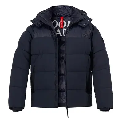 JOOP! Herren Steppjacke blau Mikrofaser unifarben