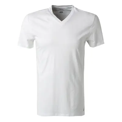 Polo Ralph Lauren Herren T-Shirts weiß Reine Baumwolle unifarben